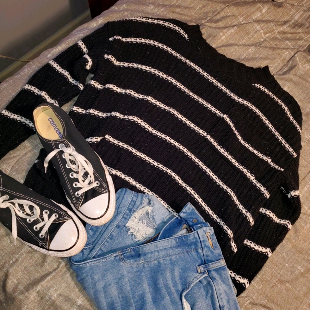 Striped American Eagle Sweater